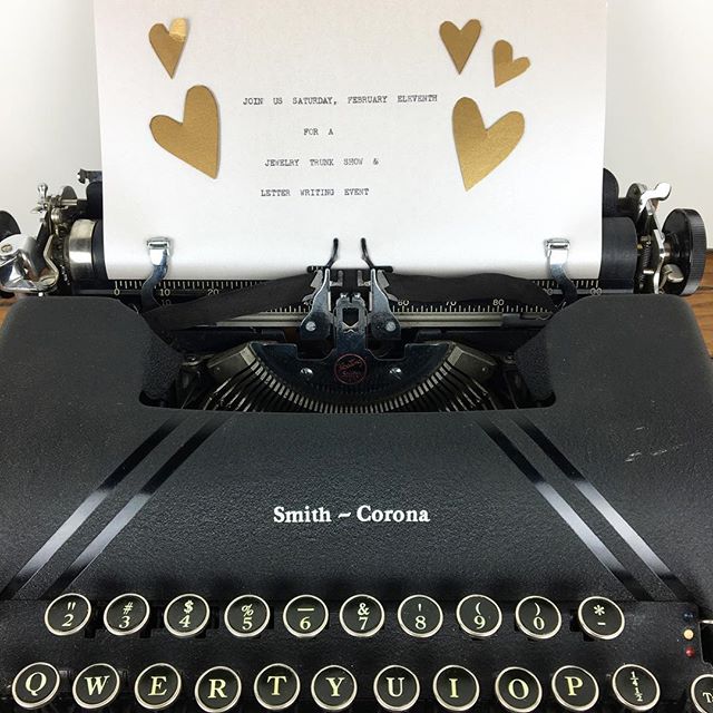 Ready to type up some love letters?  Hope to see you tomorrow!!