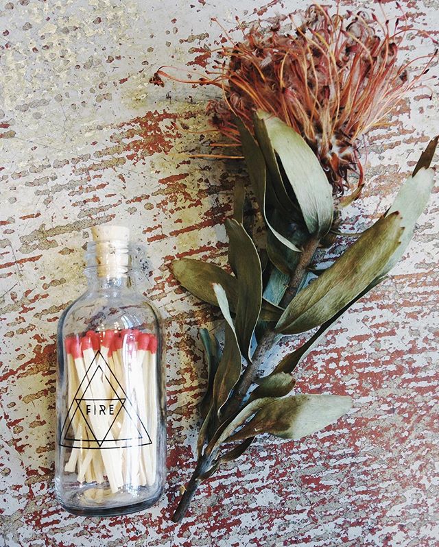 For all you pyromaniacs out there.  Fancy matches in a bottle!