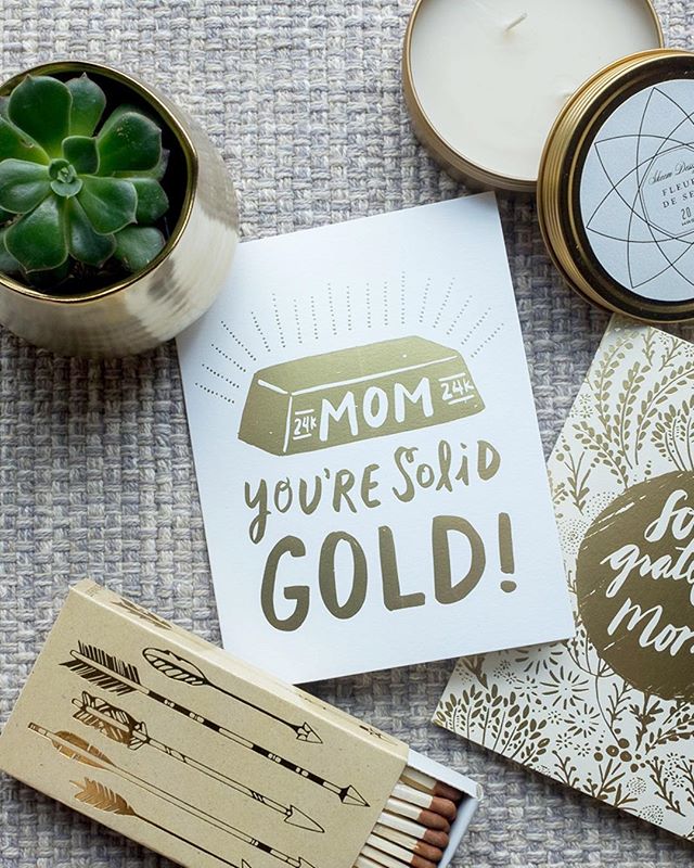 Happy Mother's day to all the mama figures out there! We hope your day is as golden as you are!  Come visit us pre or post brunch- we're here from 11-5!