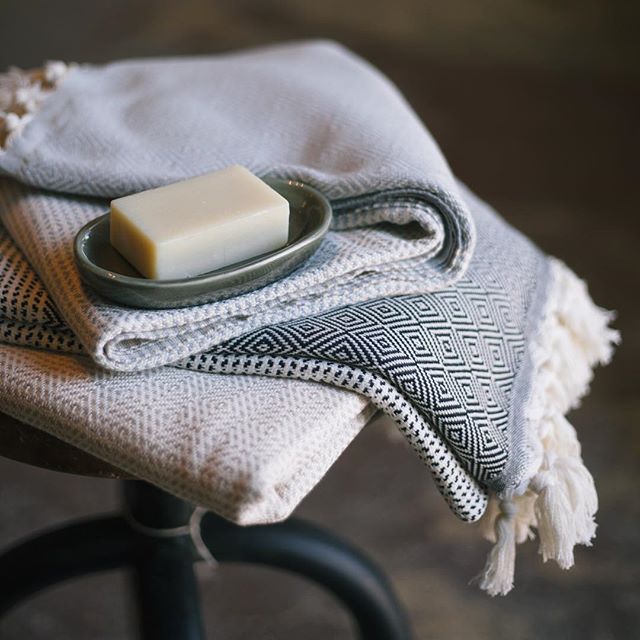 These gorgeous textiles usually fly out of the shop to be used as scarves, but they can also be used as super soft & incredibly absorbent towels! Pair them with some soap & a fancy dish for the newlyweds or new home owners in your life! They'll be clean & cozy and you'll get all the credit!