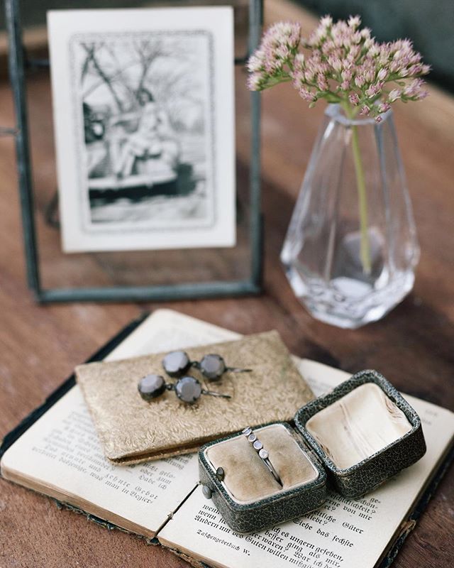 Feeling this romantic vignette with Jane Diaz oxidized silver earrings and silver ring with moonstones.  A perfect pair.