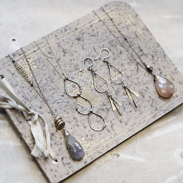 If you're looking for a sweet gift or just your new favorite earrings @amyolsonjewelry has just what you need.  She'll be here this Saturday from 1 to 4 for our Local Artist Holiday Popup.  Stop by and say hello!