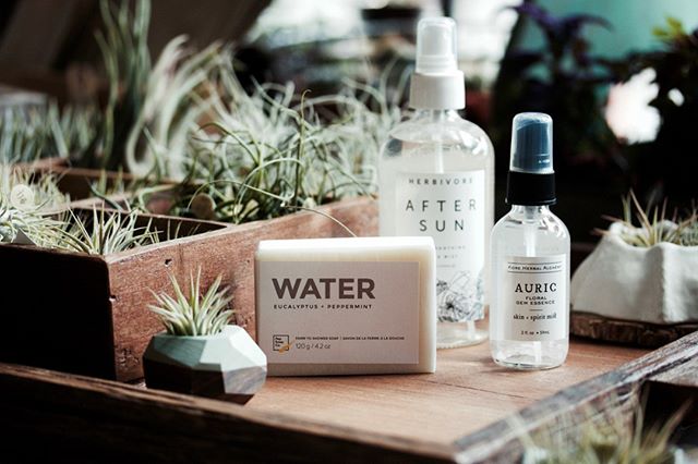 Summer essentials from @kore.herbal @herbivorebotanicals and @pepsoap ️