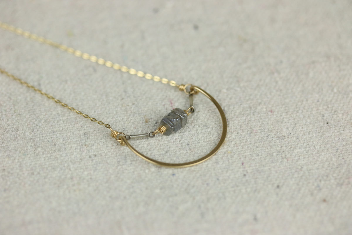 nested labradorite necklace