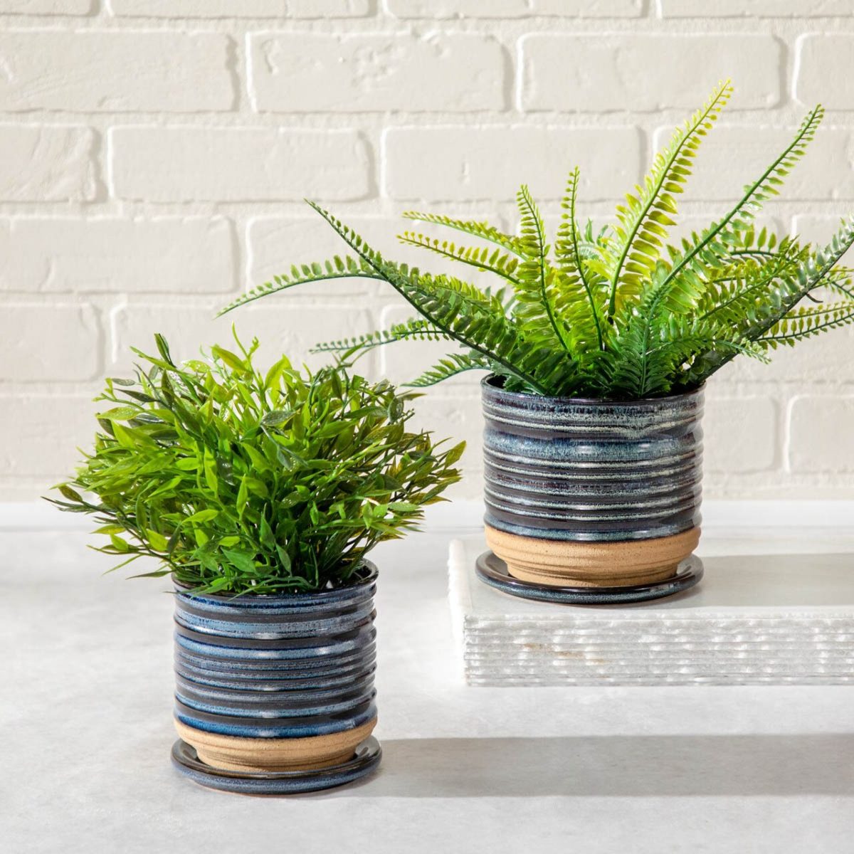 navy ridged planter - Image 3